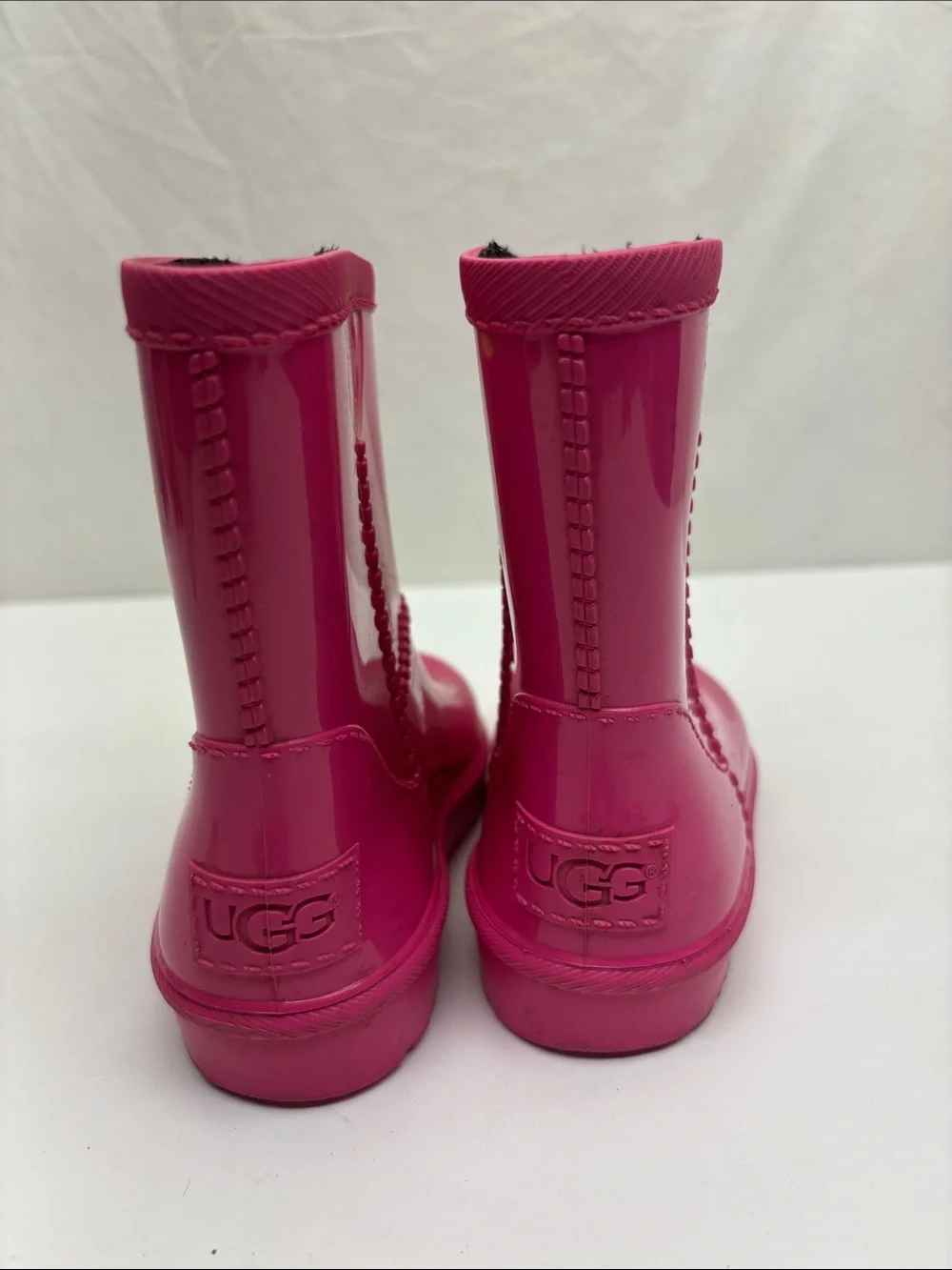 UGG Kids Pink Waterproof Rain Boots, SZ 8 toddler girl, 1(BA)